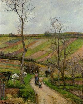 Camille Pissarro : Route du Fond de l'Hermitage, Pontoise